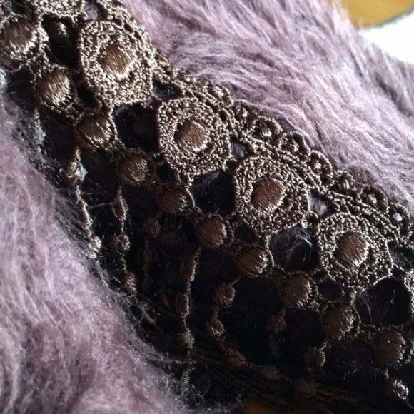 Angora eyelash Shawl Head Scarf Wrap piano Shawl Fringes - Picture 14 of 15